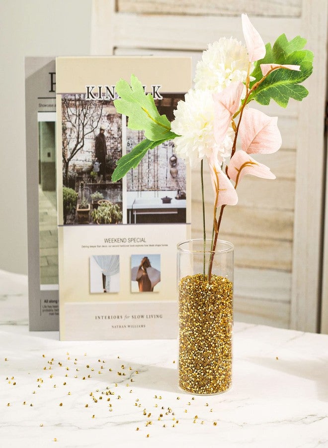 فيوتشر بلس مجموعة FUTUREPLUSX من 28000 قطعة من الماس الصناعي، كريستالات أكريليك ذهبية 3 مم، زينة ماسية لملء المزهريات، ونثرها على طاولات الحفلات، وتزيين حفلات الزفاف بأحجار الراين. - Image 4